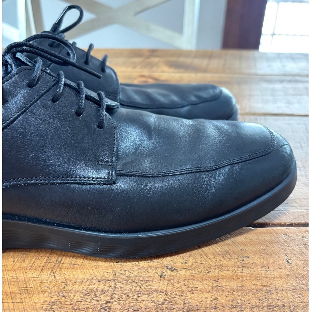 Ecco S Lite Hybrid Derby Shoes Mens Black Leather Comfort Dual Fit Insole 13 - Picture 3 of 13
